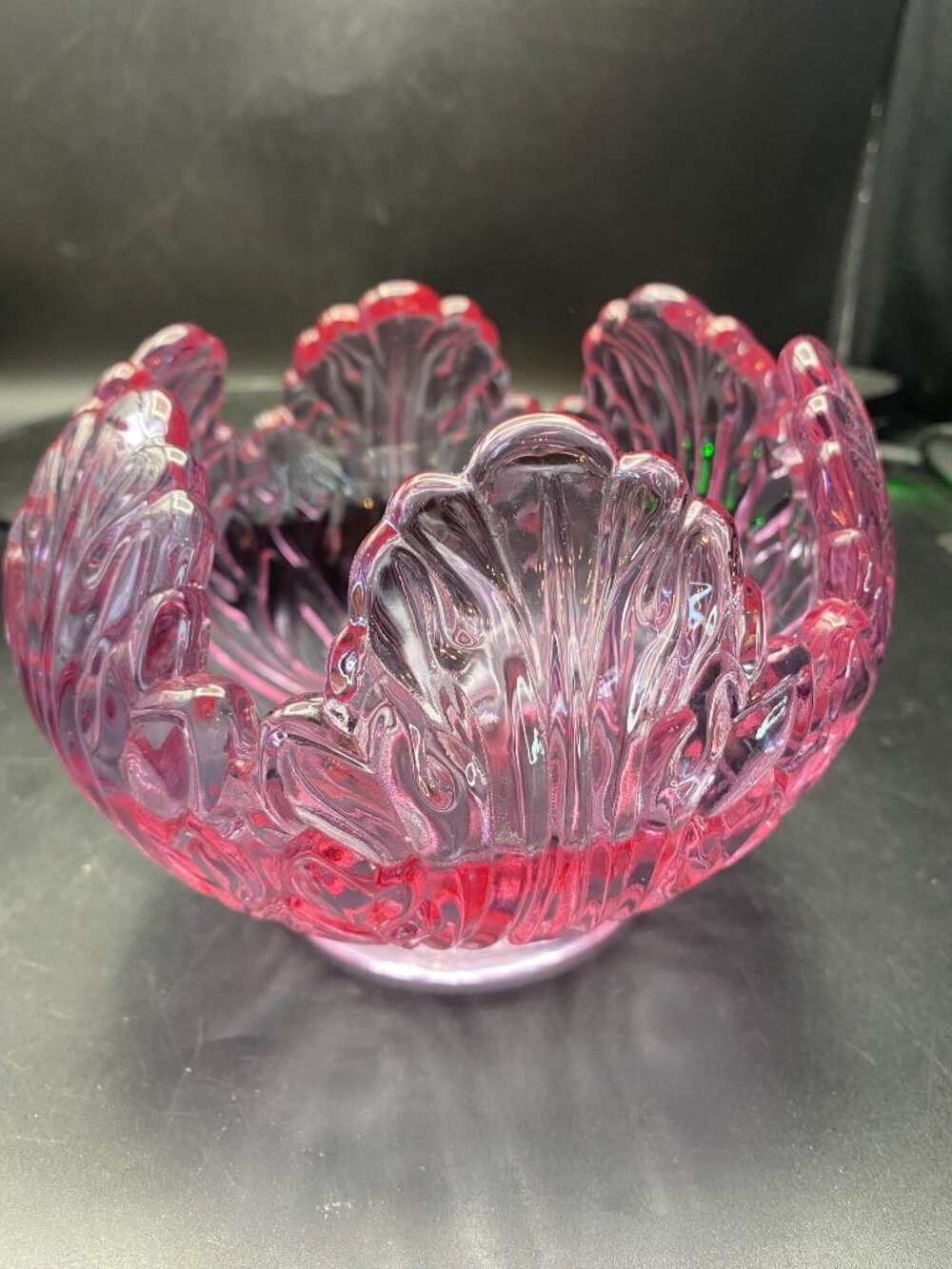 Fenton Empress Rose 6 Petal Rose Bowl